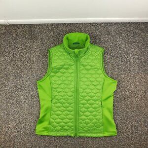 NWOT LL Bean Vest Quilted Thinsulate Insulated Full Zip Green Womens Medium